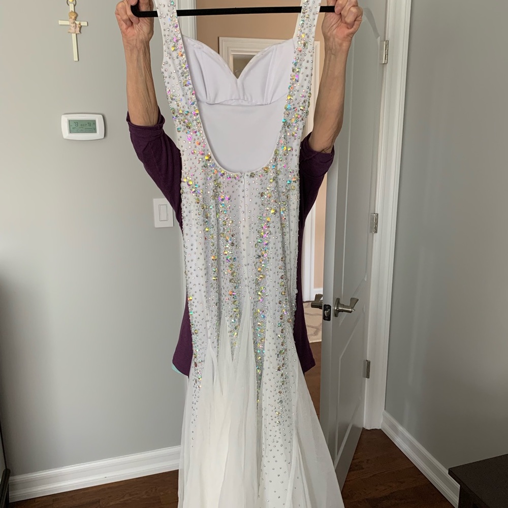 Sale white  crystal dress main image 0
